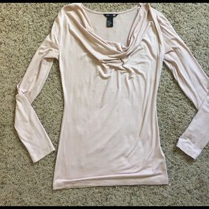 H&M long sleeve loose neck shirt