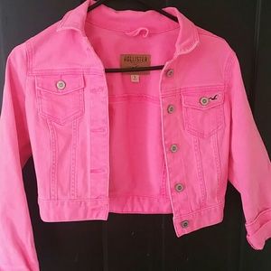 Hollister Pink Jean Jacket