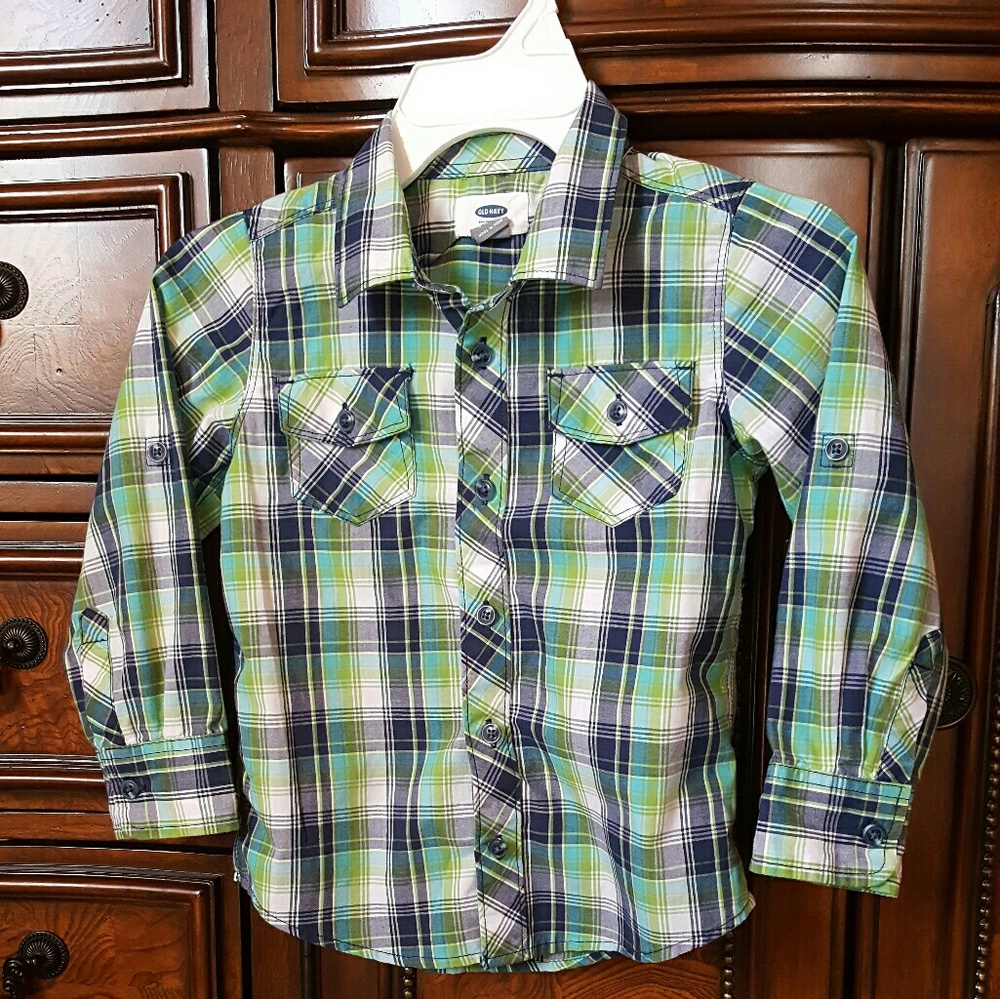 Old Navy Boy's Plaid Long sleeve