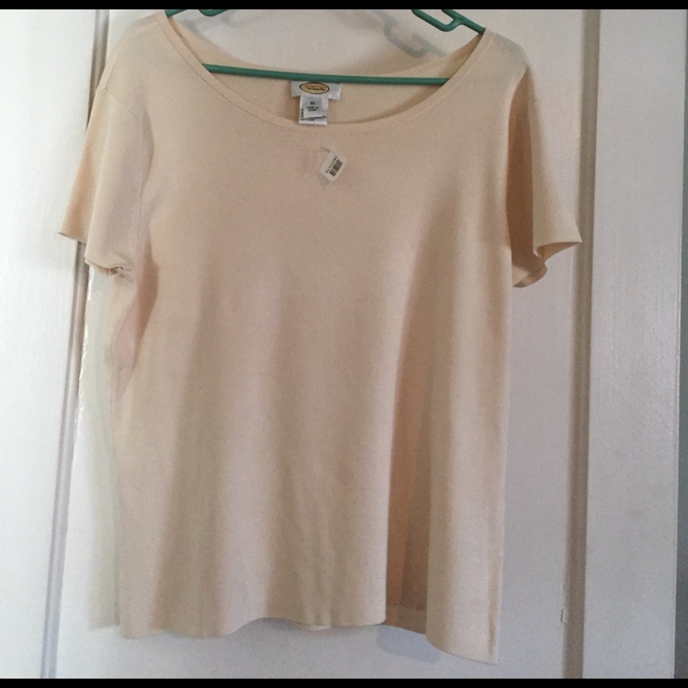 Talbots cream sweater