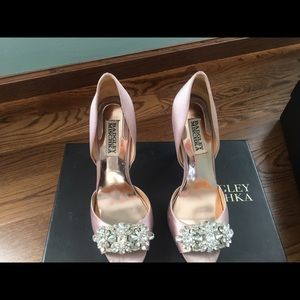 Badgley Mischka 'Diana' Satin d'Orsay Pump