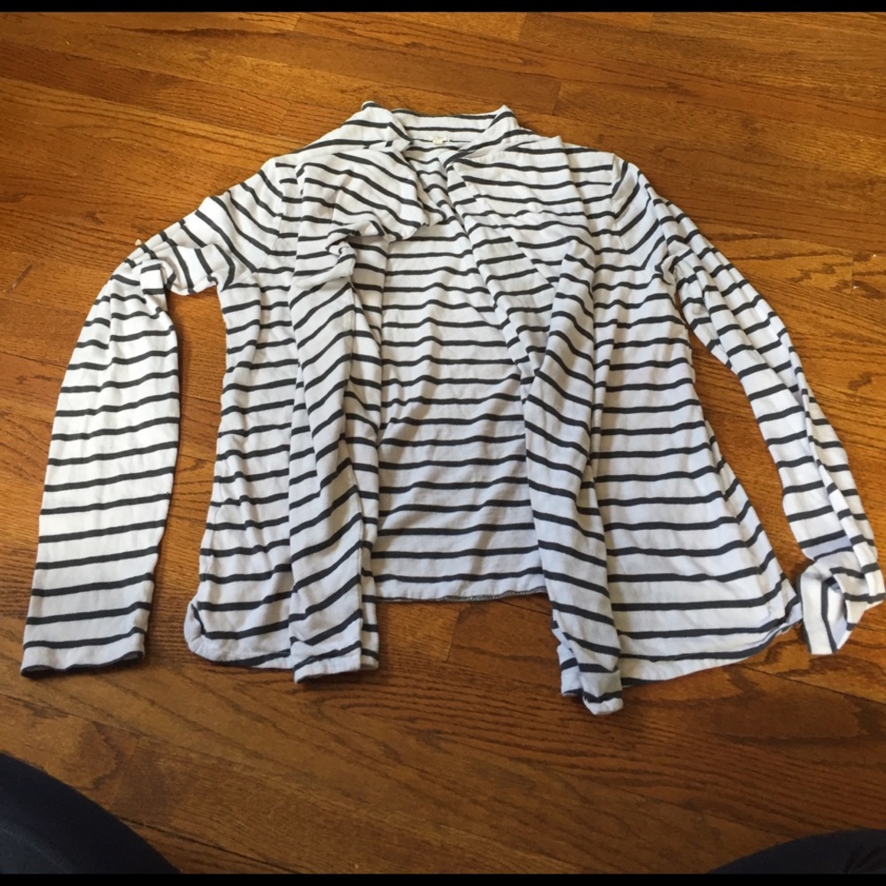 J. Crew large flutter front cardigan