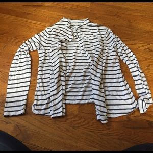 J. Crew large flutter front cardigan