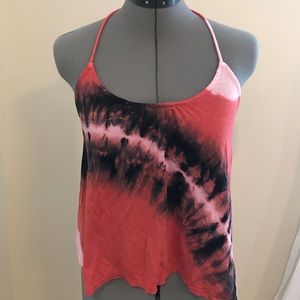 Volcom tie dye cage back tank
