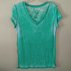 Green Burnout T-shirt by Well Worn