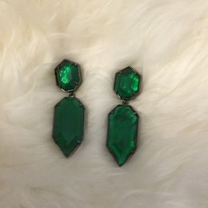 Kendra Scott Perla Earrings in Emerald Illusion
