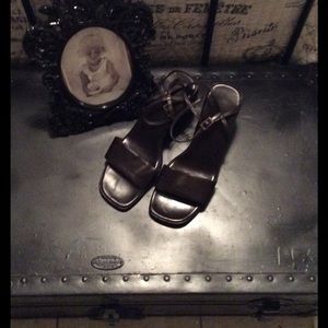 Leather Madrid wedges!!