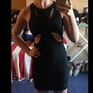 Black bodycon dress from Tobi