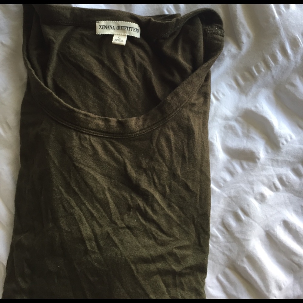 Olive short sleeve shirt