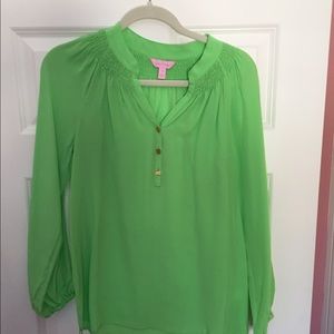 Lilly Pulitzer size XS Elsa silk blouse