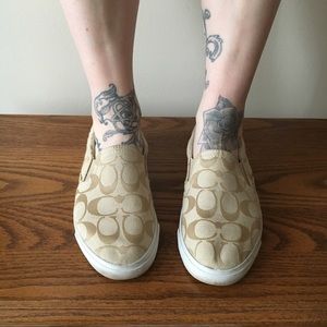 Coach Allegra Slip-On Flat Sneakers 5.5