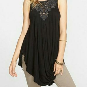 Free People New World Embellished Draped Tunic