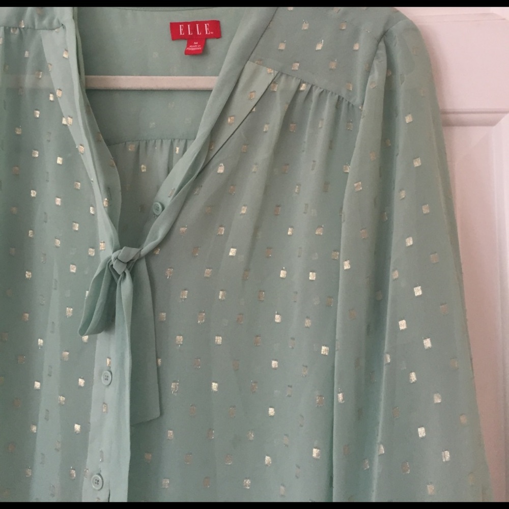 Mint Sheer Blouse