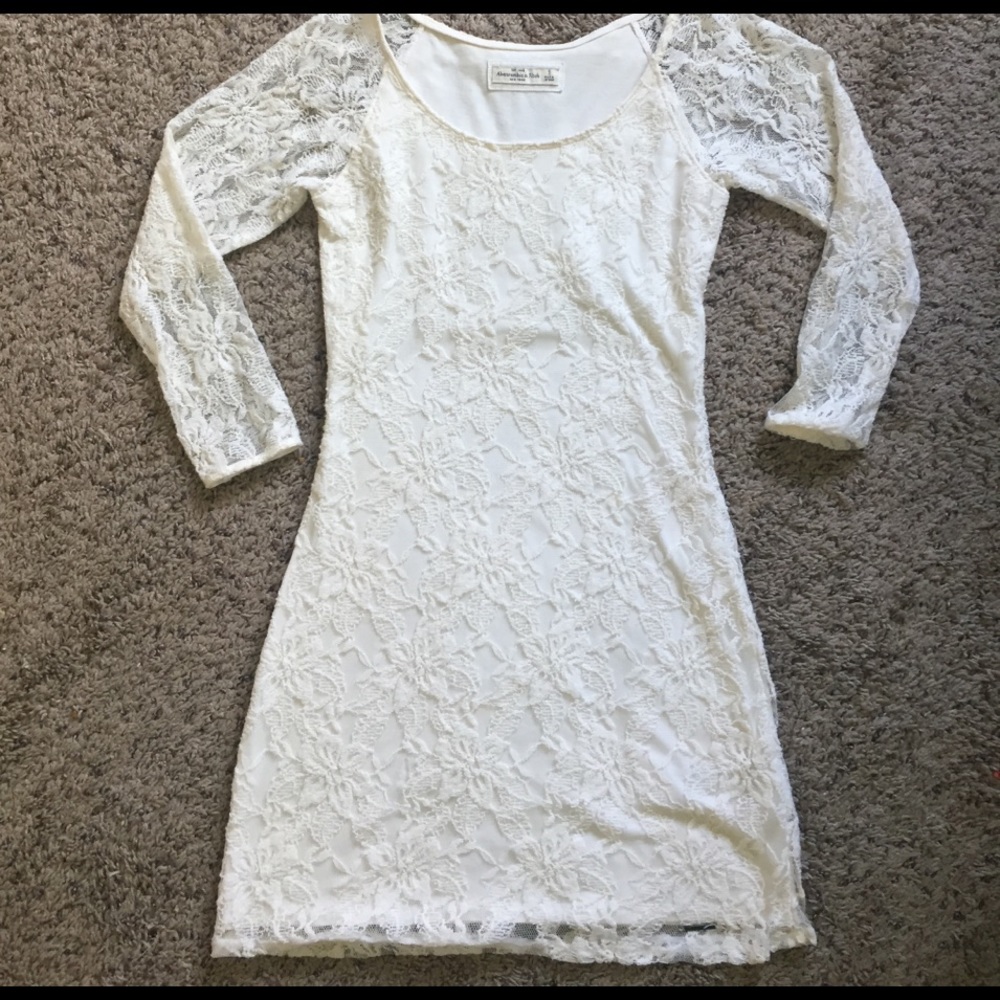 White lace dress- Abercrombie and Fitch