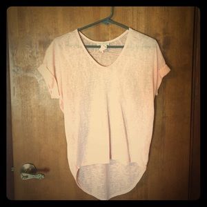Pink sheer tee