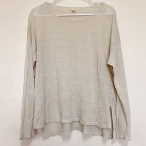 Eileen Fisher Lightweight Linen Long Sleeve S/P
