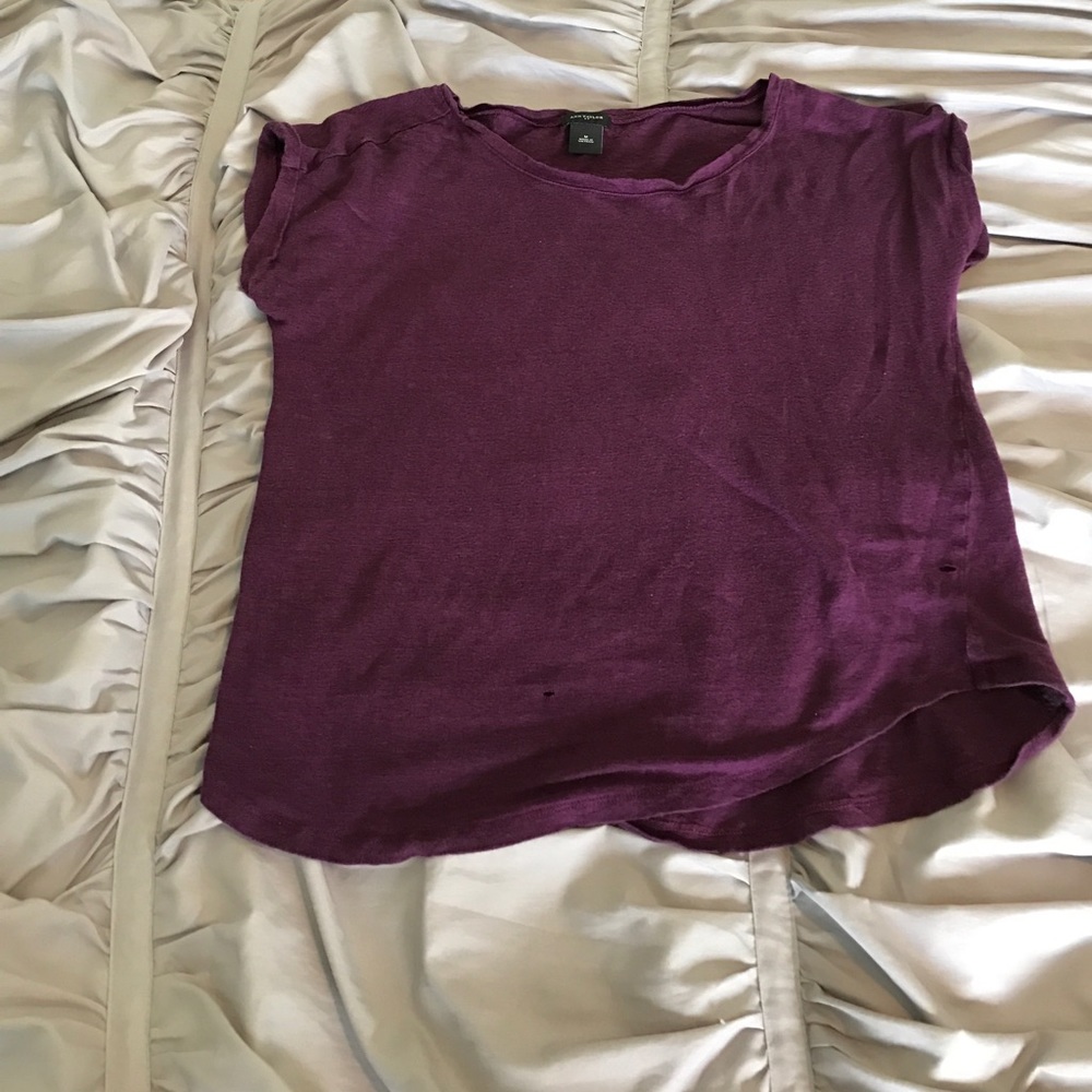 Dark purple, flows crop top