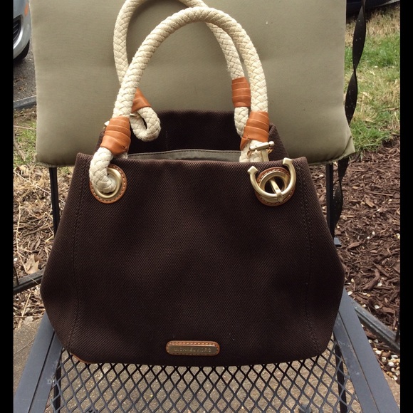 MICHAEL Michael Kors Handbags - Michael Kors canvas and leather trim stunning tote