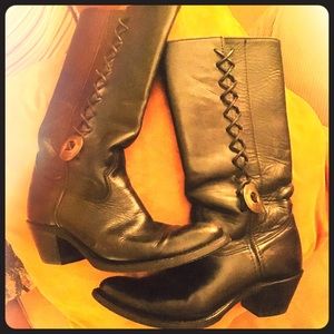 Vintage Harley Davidson Western Biker Boots