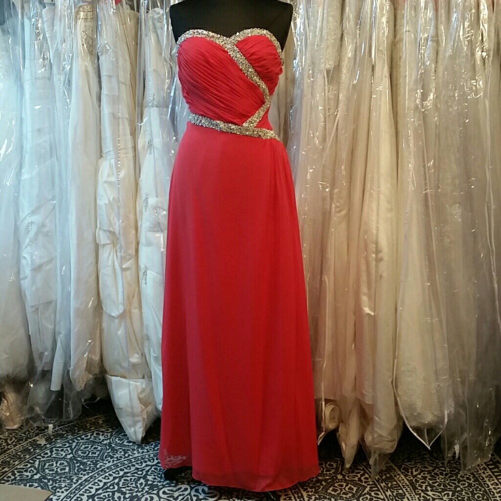 Dark Coral Crisscross Dress