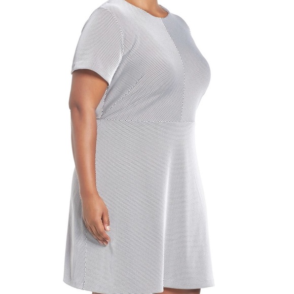 Michael Kors Plus Digital Texture Jacquard Dress - Picture 2 of 4