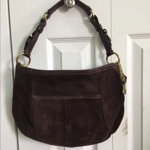 Coach suede bag