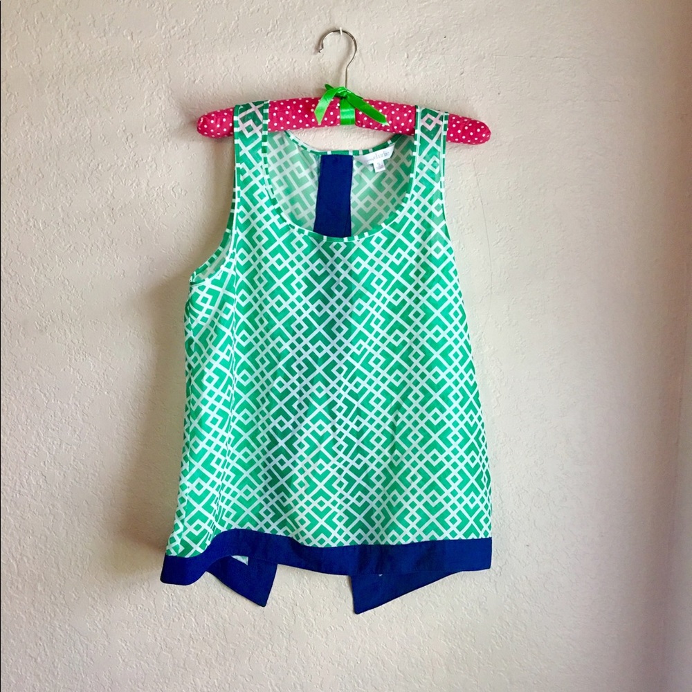 Charming Charlie tank with open back
