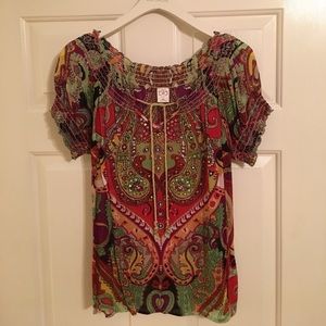 Bila size M multicolor top