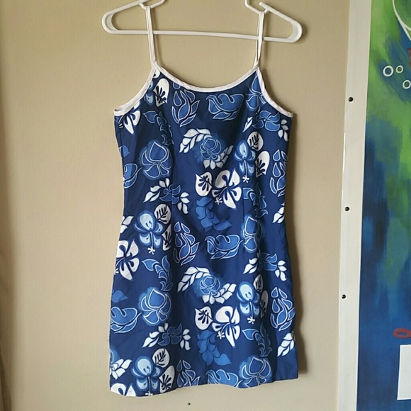 Hawaiian print mini dress Clearance