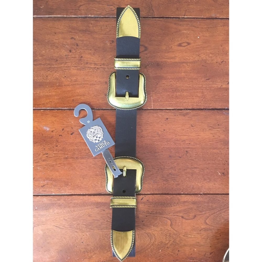 Vince Camuto Double Buckle Belt