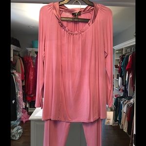 Soft pink pajamas