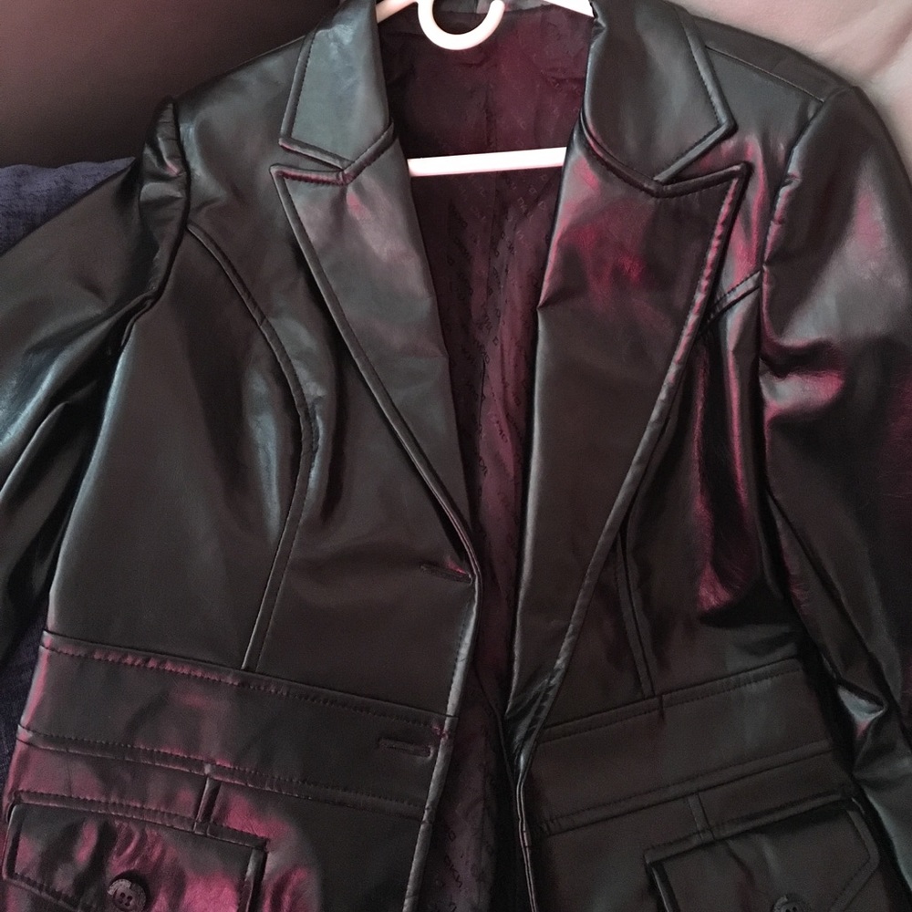 DKNY🖤Leather 🖤 jacket🌃