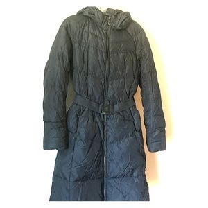 ADD Navy Puffer knee length coat