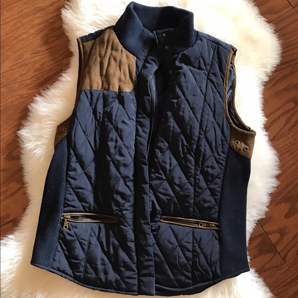 Navy blue vest