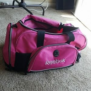 Reebok pink duffle bag