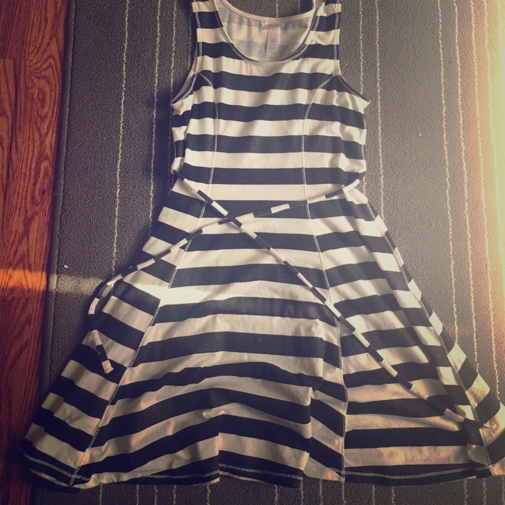 JUSTICE💖💞 Black and White Casual Dress