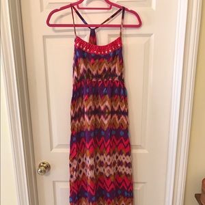 Mossimo L multicolored maxi dress