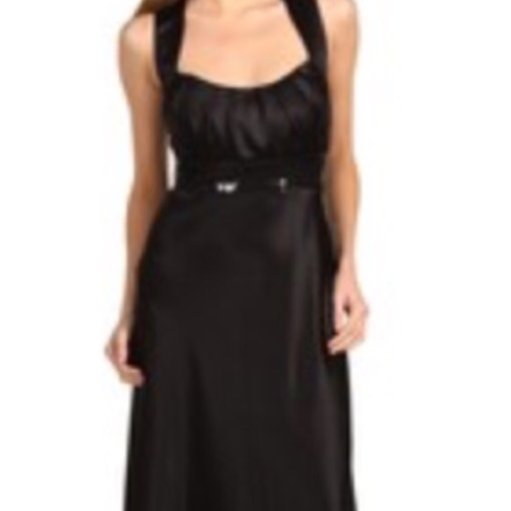 Calvin Klein black sequin waist gown size 6