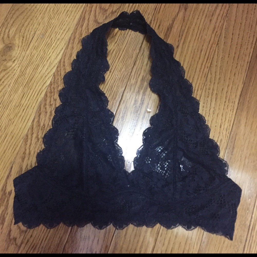 Free People Black Bralette