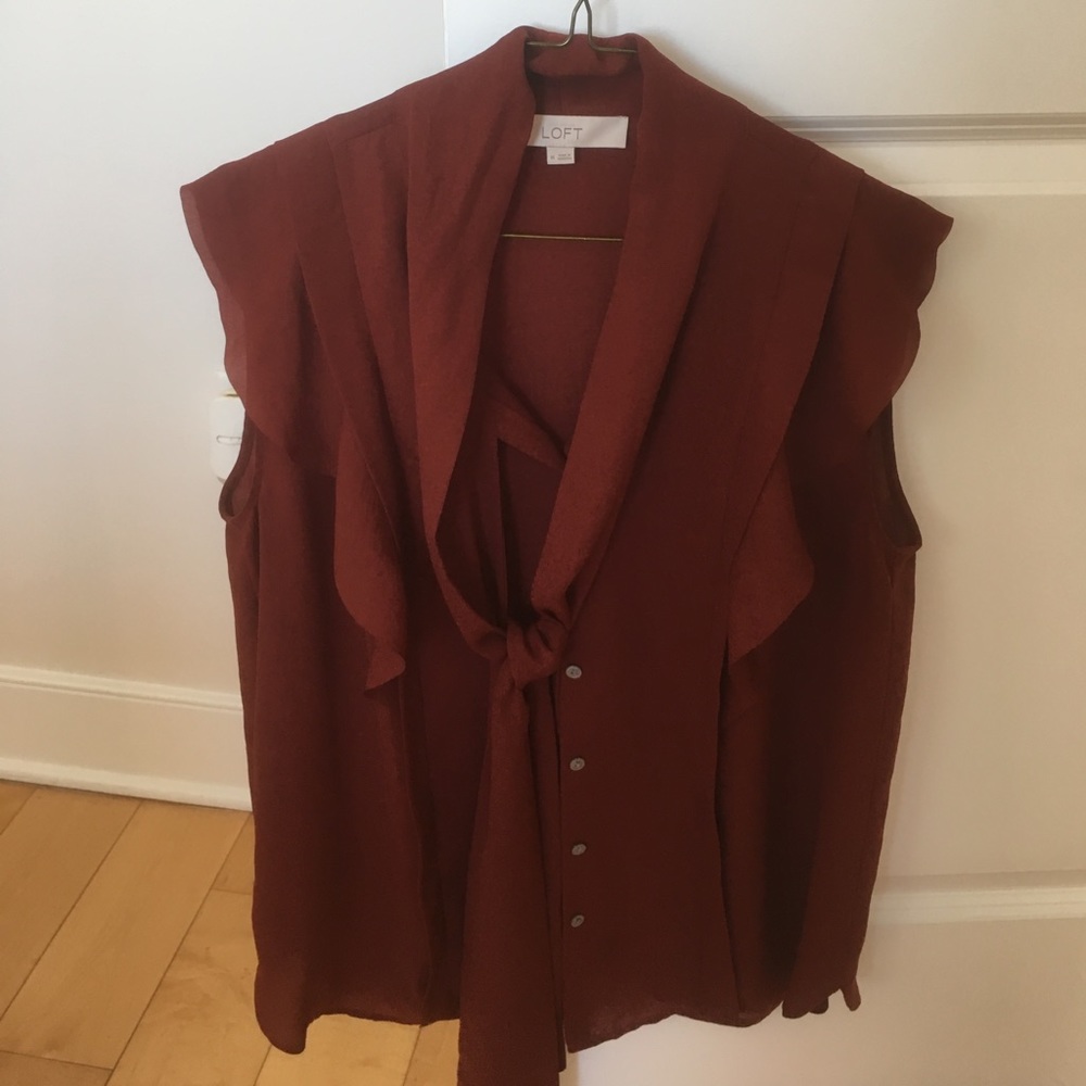 Loft flutter sleeve top