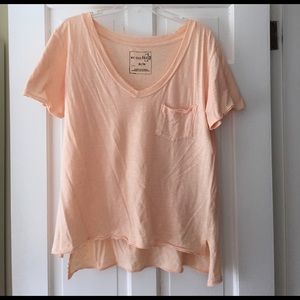 Free people peach t-shirt