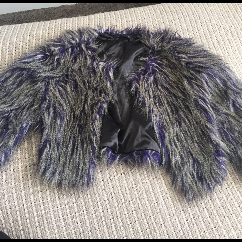 Faux fur jacket