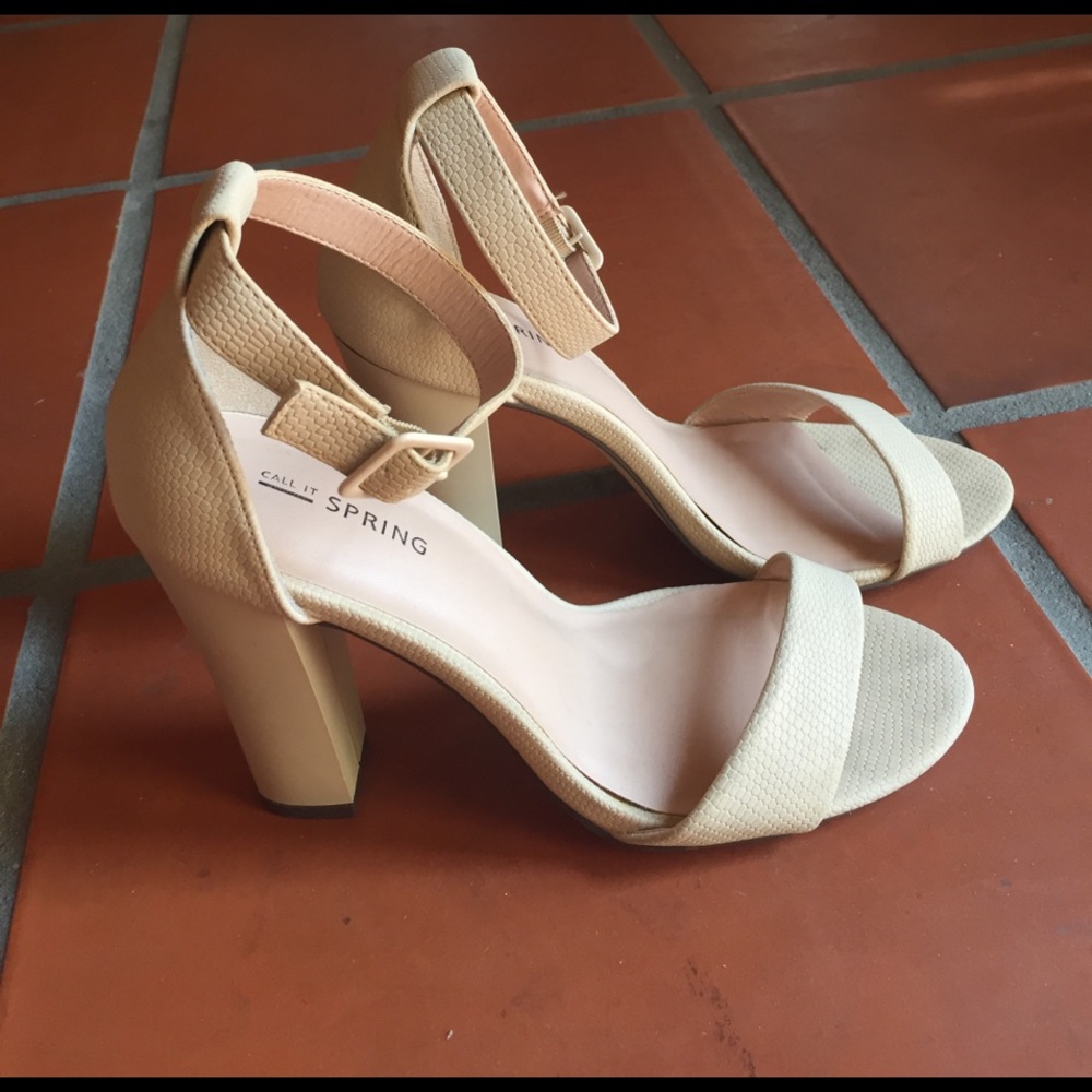 Call It Spring Nude Heels