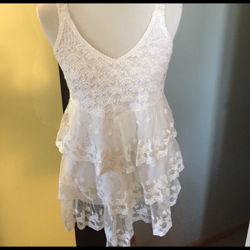 Beautiful White Lace top