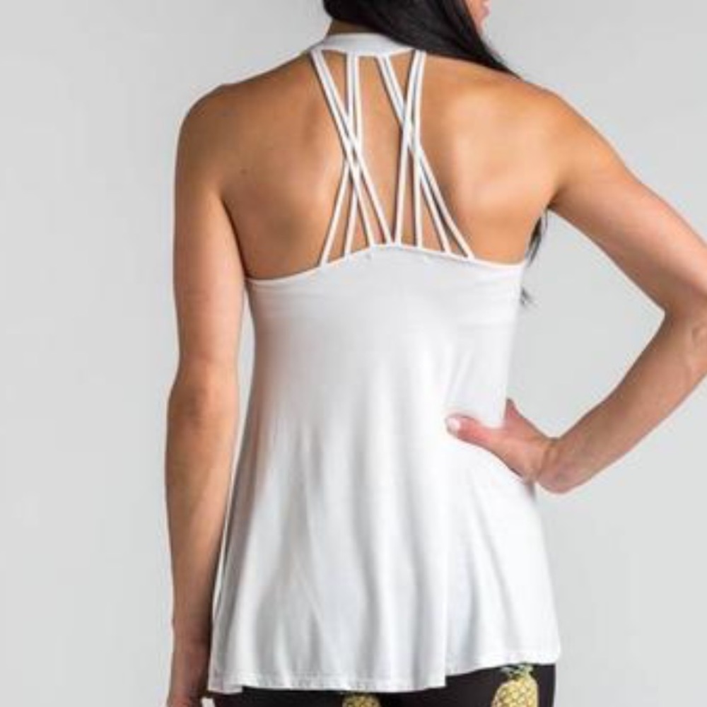 Nux white vacation halter Size Small