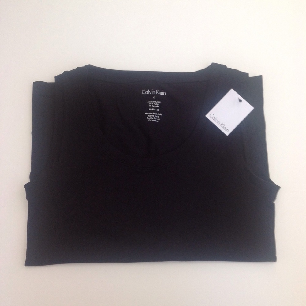 NWT Calvin Klein Modern Essentials Black Tank
