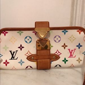 Louis Vuitton White Multicolor monogram Shirley
