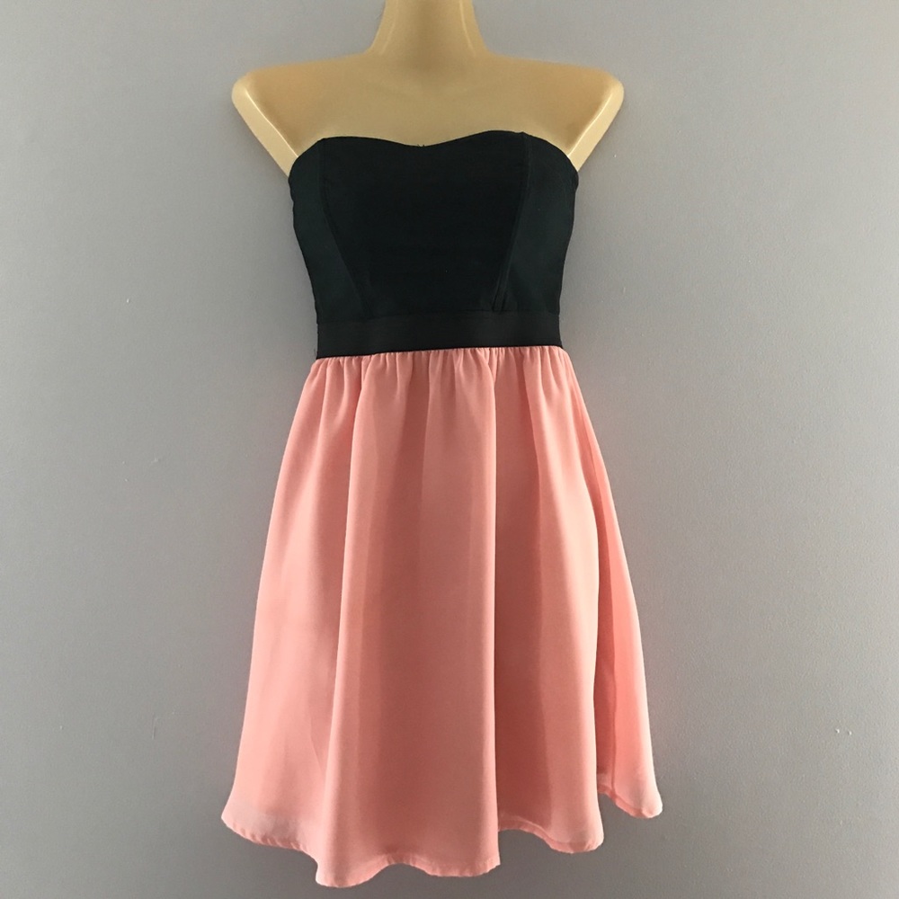 Black and Pink Formal Dress