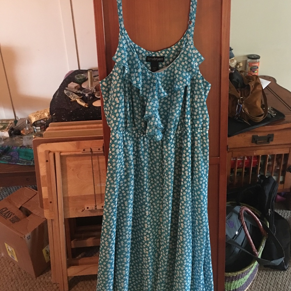 Blue & white Lane Bryant dress