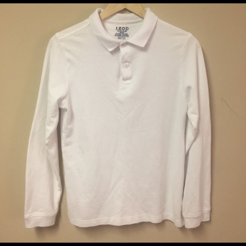 Boy's shirt, White izod, size 18/20 XL Regular